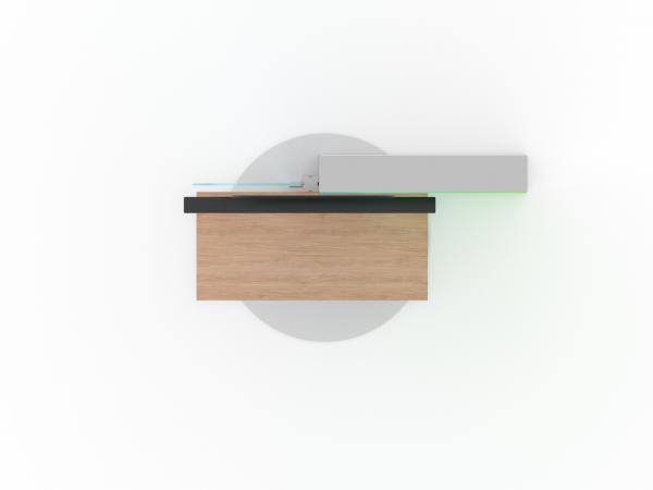 ECO-14K Sustainable Monitor Stand - Plan View